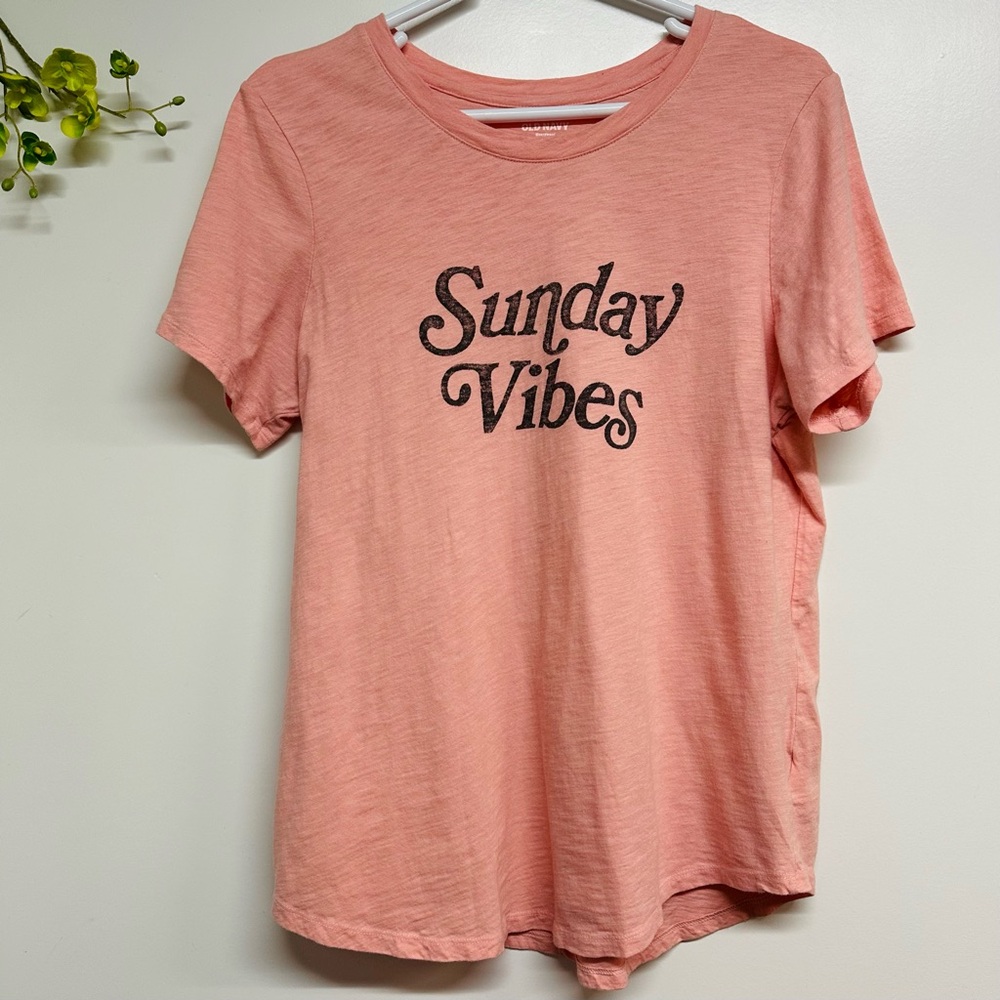 Old Navy Sunday large TALL coral t-Shirt